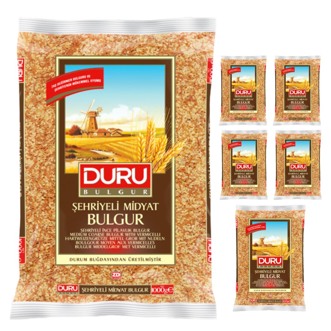 Duru Midyat Bulgur für Reis mit Fadennudeln X 6 Stück Bulgur