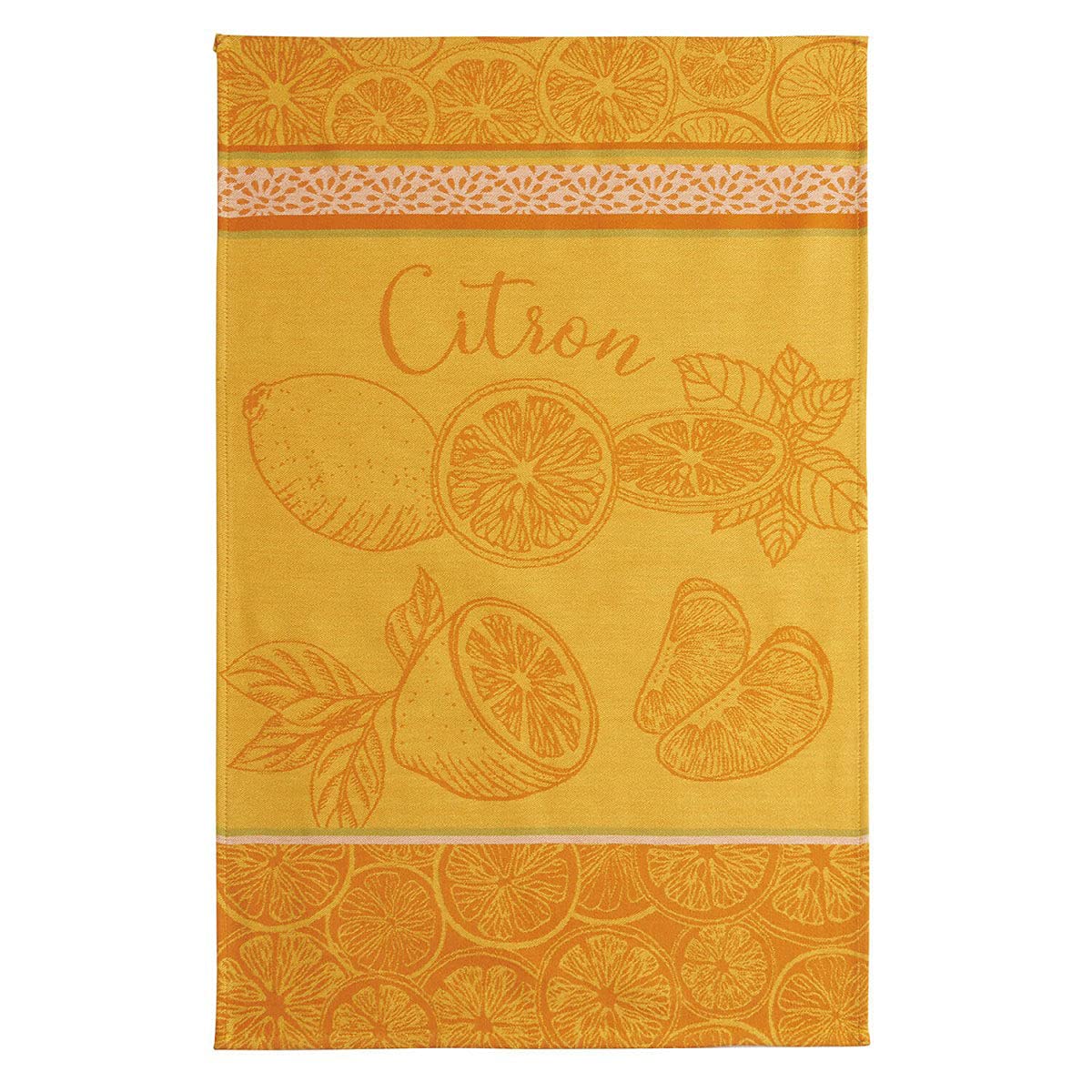 Coucke Jacquard Tea Towel Lemon