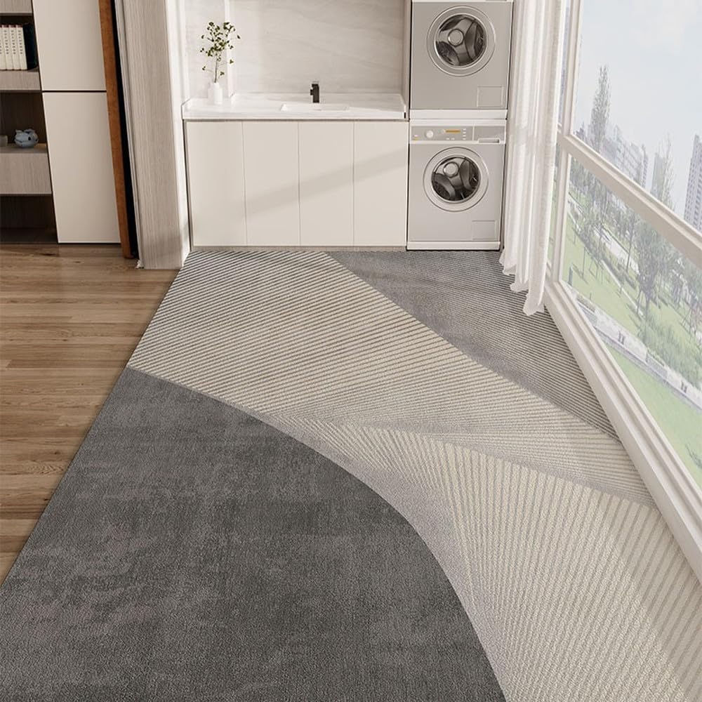 Balcony Waterproof Carpet PVC Leather Anti-Slip Floor Mat Large Size Style Home Decoration Rug Kitchen Carpets,FQ2596,P,200X200CM
