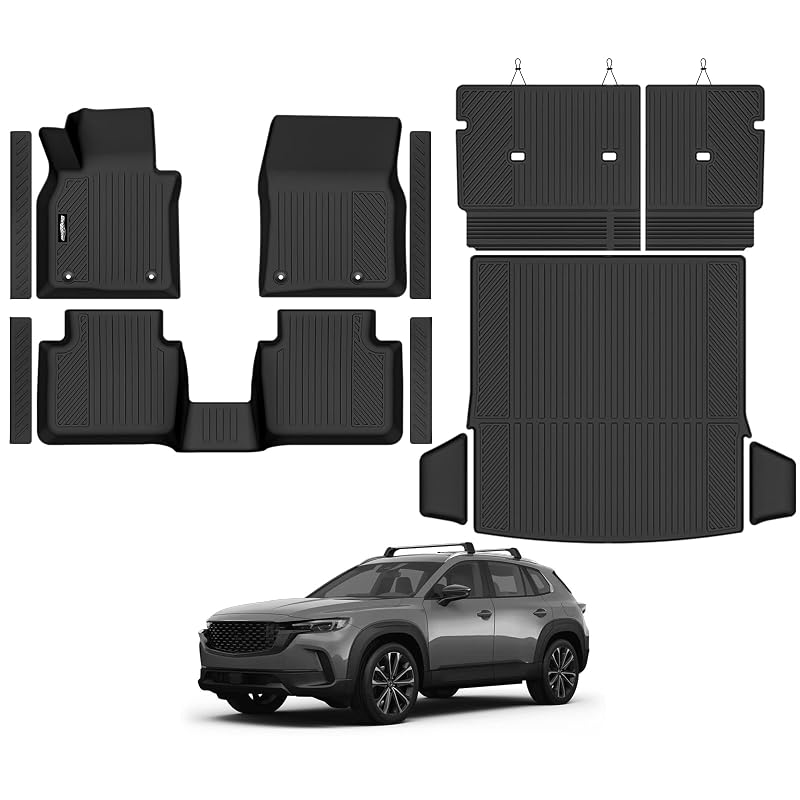 Kit de tapetes automotivos para Mazda CX-50 a gasolina 2023–2026, com tapete de porta-malas e encostos, Bingoliner