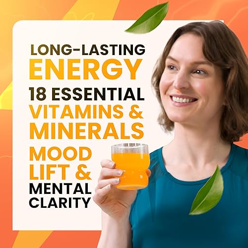 Miniatura 4 de Morning Buzz Bebida energética en polvo, mezcla de bebida Energy Boost, energía sin azúcar con antioxidantes, producto de resistencia a la nutrición