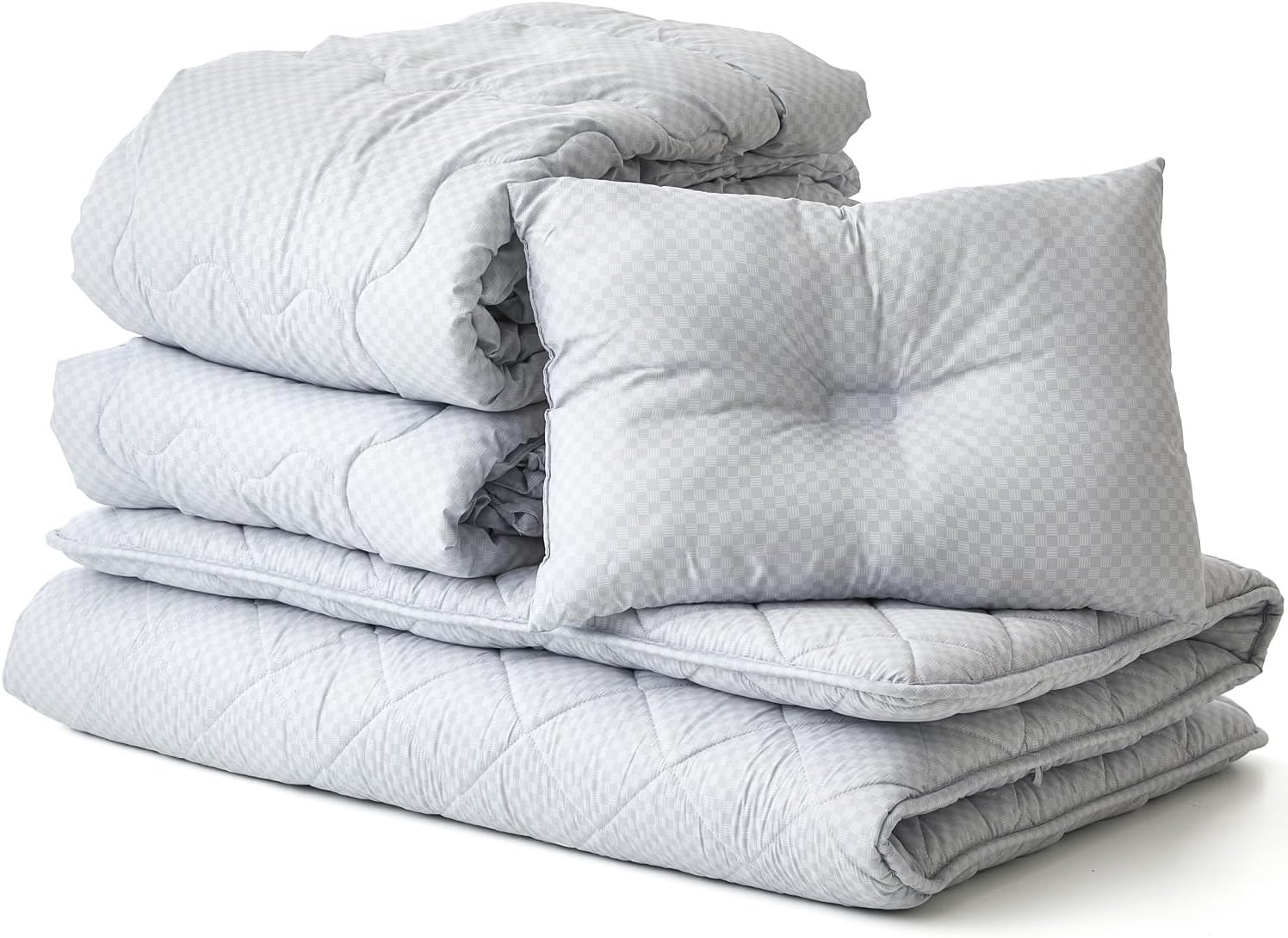 未商品［婚礼布団、敷布団掛布団ダブル]昭和レトロ高級品 未商品［婚礼