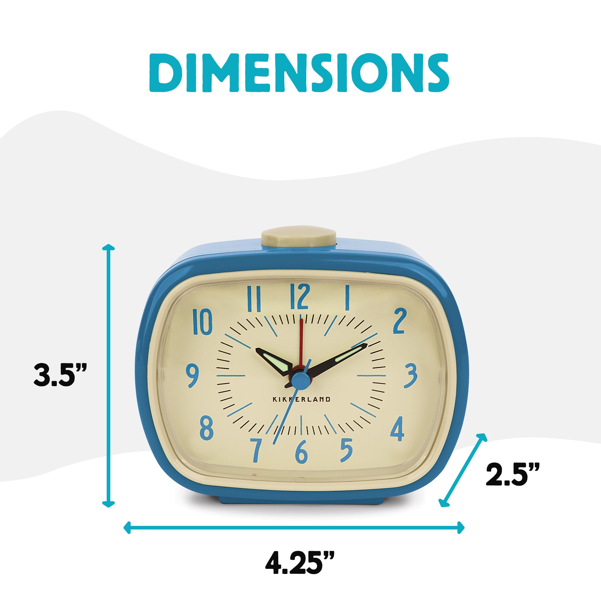 Amazon.com: Kikkerland Retro Alarm Clock – Vintage Decor for