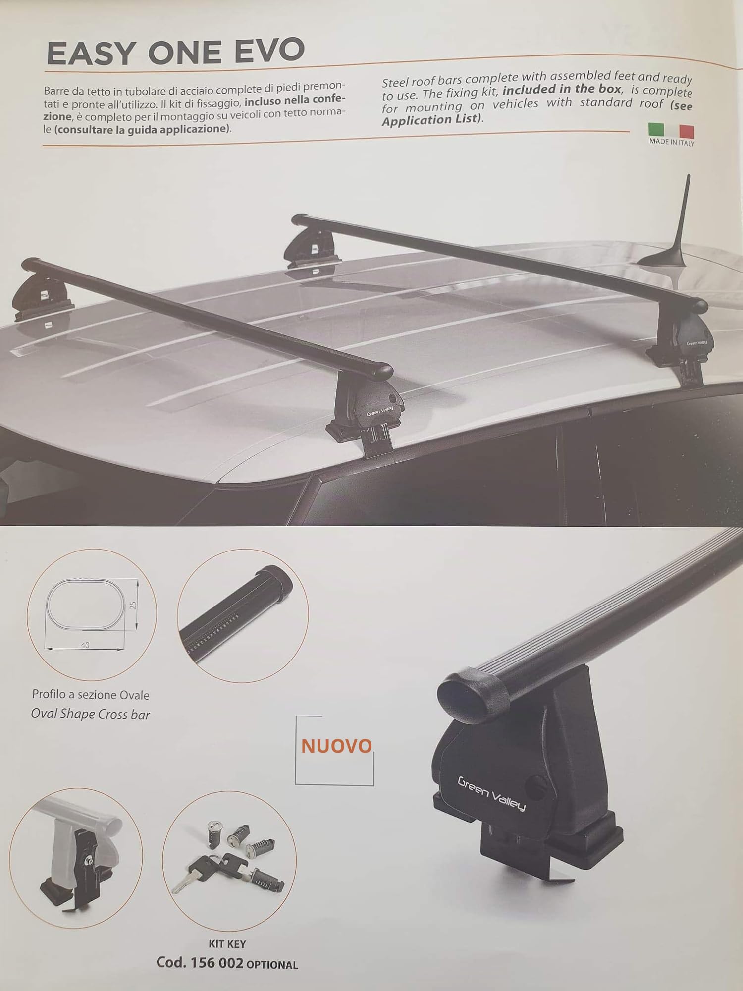 B-MAX 2012>2018. BARRE PORTATUTTO PORTAPACCHI DA TETTO PREMONTATE PRONTE ALL'UTILIZZO PER AUTO SENZA PREDISPOSIZIONI SUL TETTO