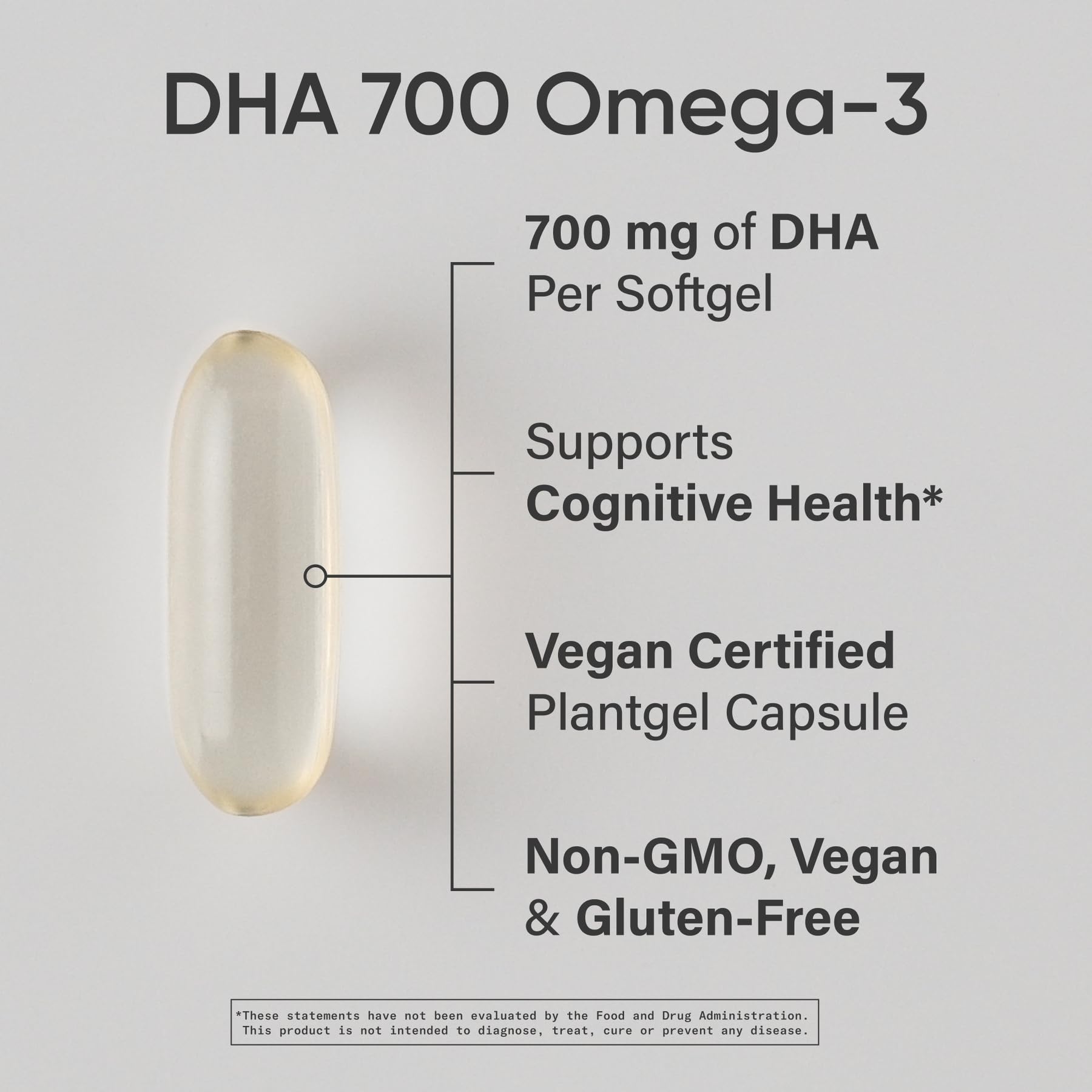 Sports Research® Vegan DHA 700mg from Algae Oil, 90 Count Plantgels™ — Amazon image 2