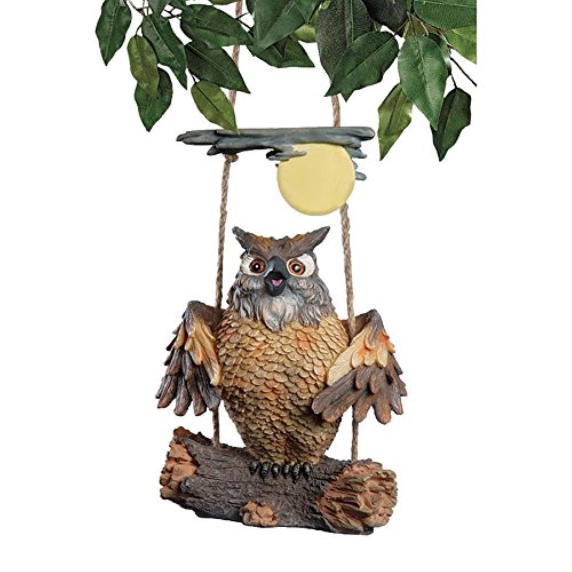 Cadeaux Night Owl originaux : offrez la statue de chouette lune Design Toscano