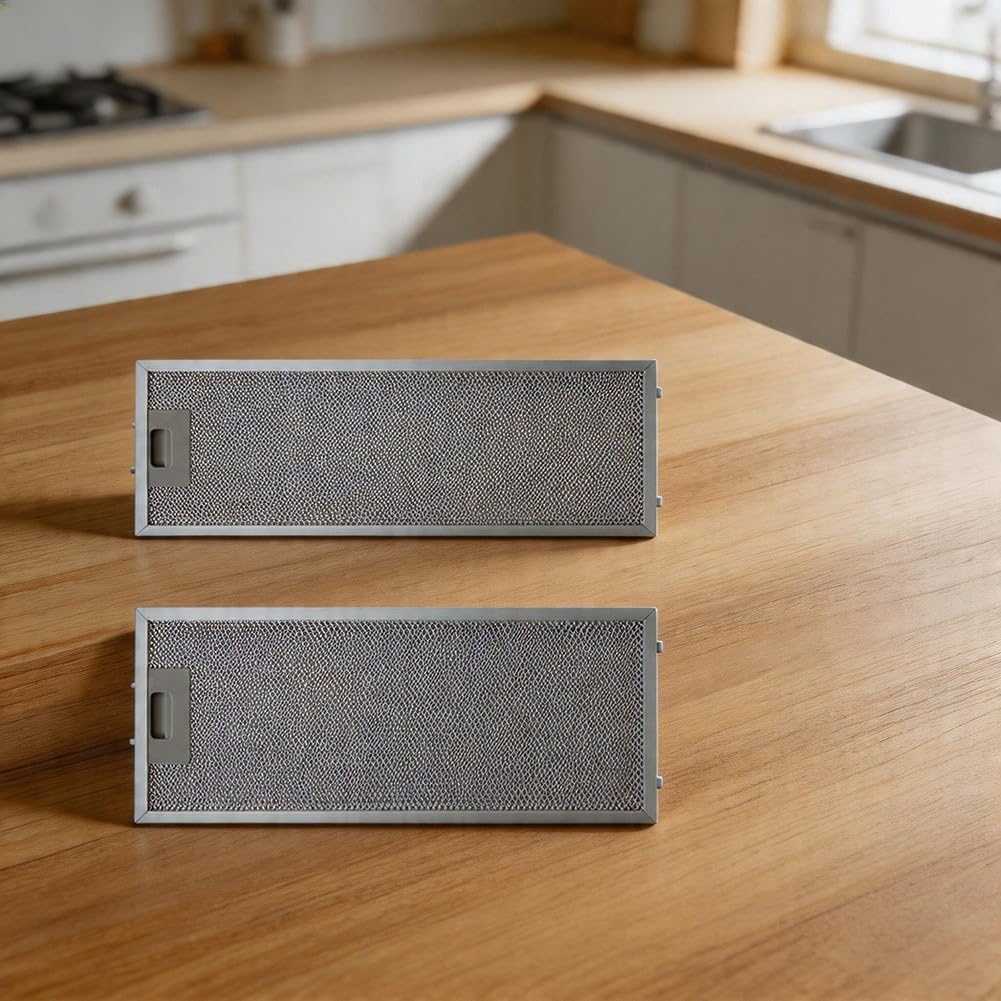 Paquete de 2 filtros de metal para campana extractora Teka TL2000 TL1-62, filtro de grasa de aluminio de 5 capas de 500 x 192 mm y 500 x 138 mm, pieza de repuesto de ventilación de cocina de