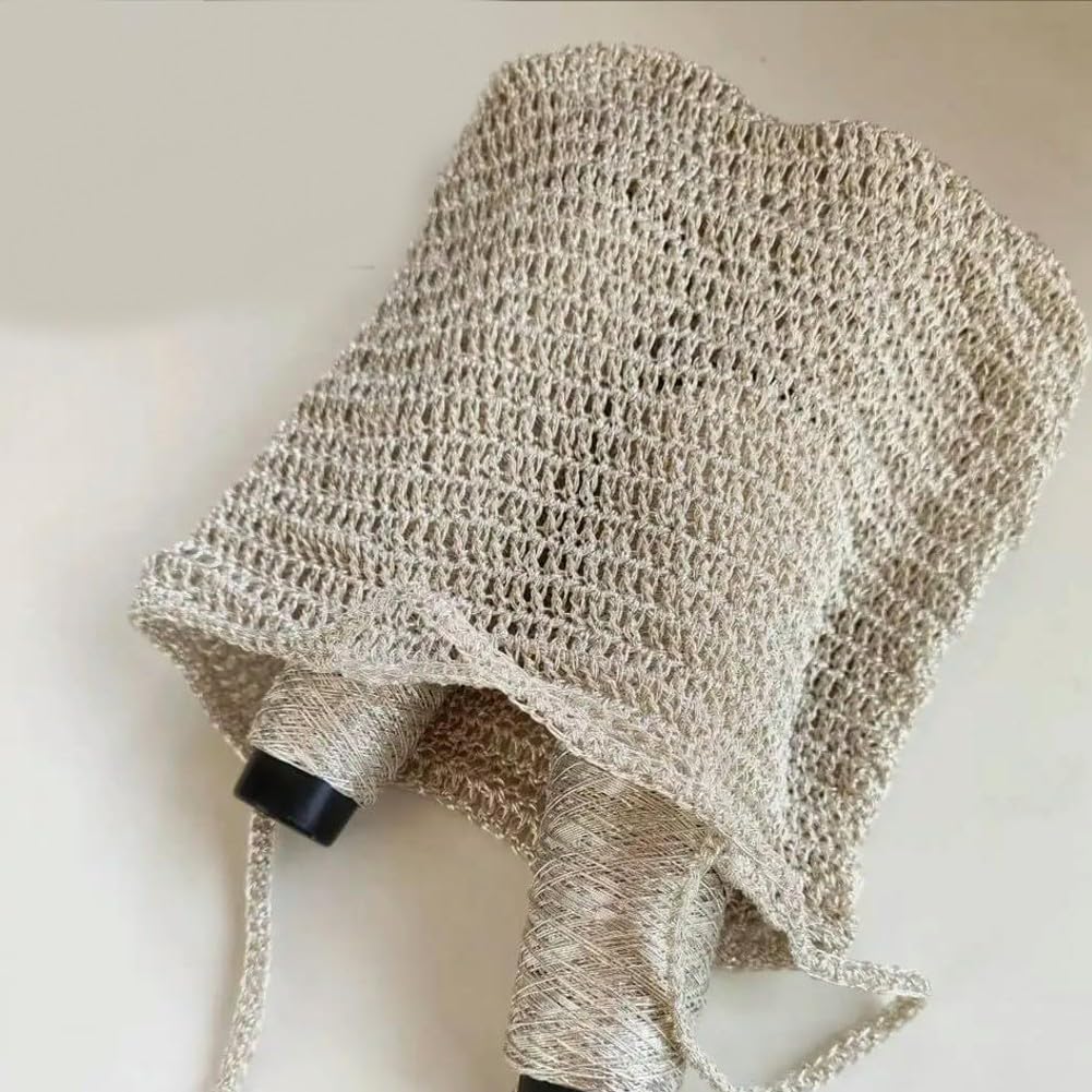 Przędza 200 g, brokat do szydełkowania, srebrna, złota, metaliczna sztuka, DIY, włóczka kieszonkowa