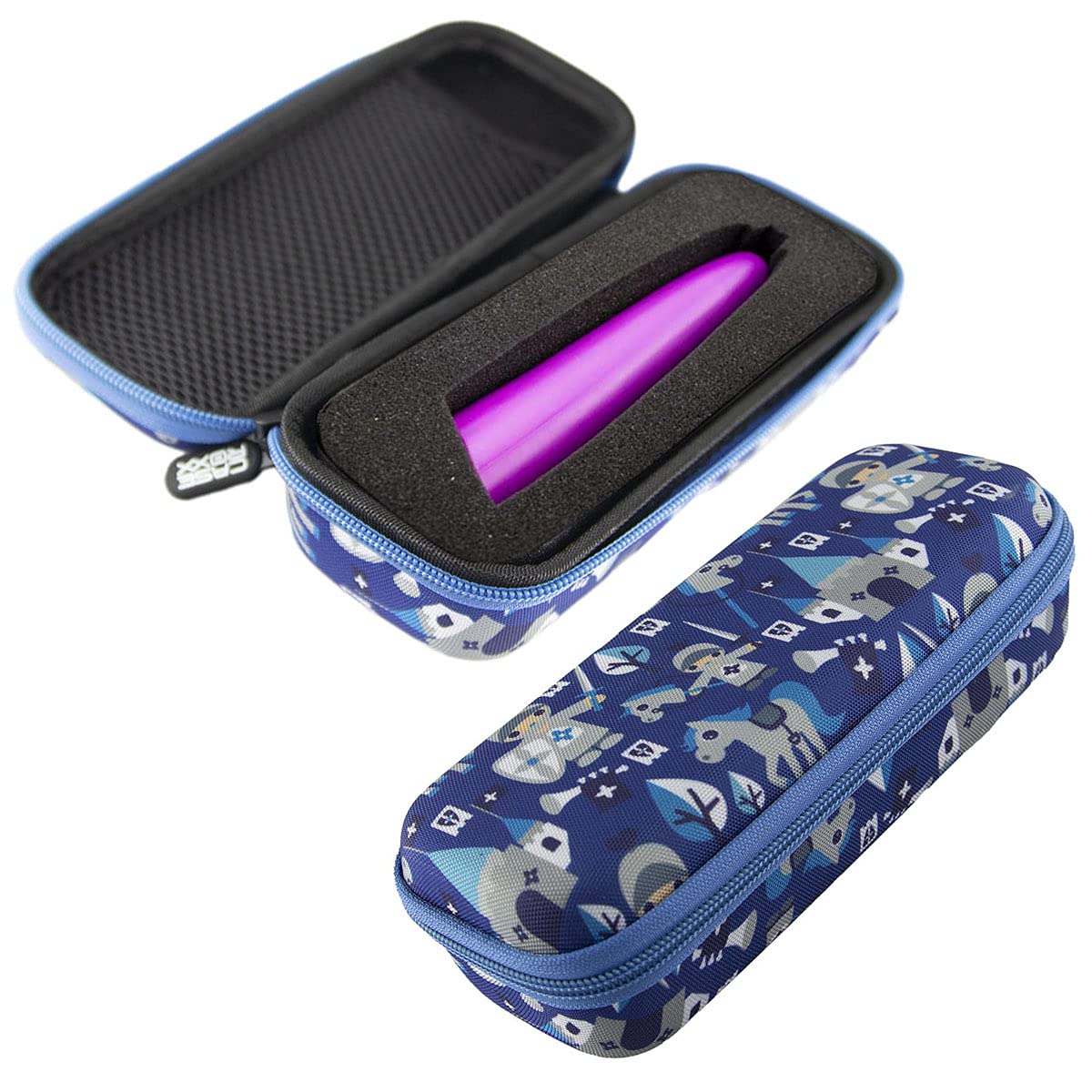 caseroxx Blue Knight Pattern TipToi Bag Transport Storage Case