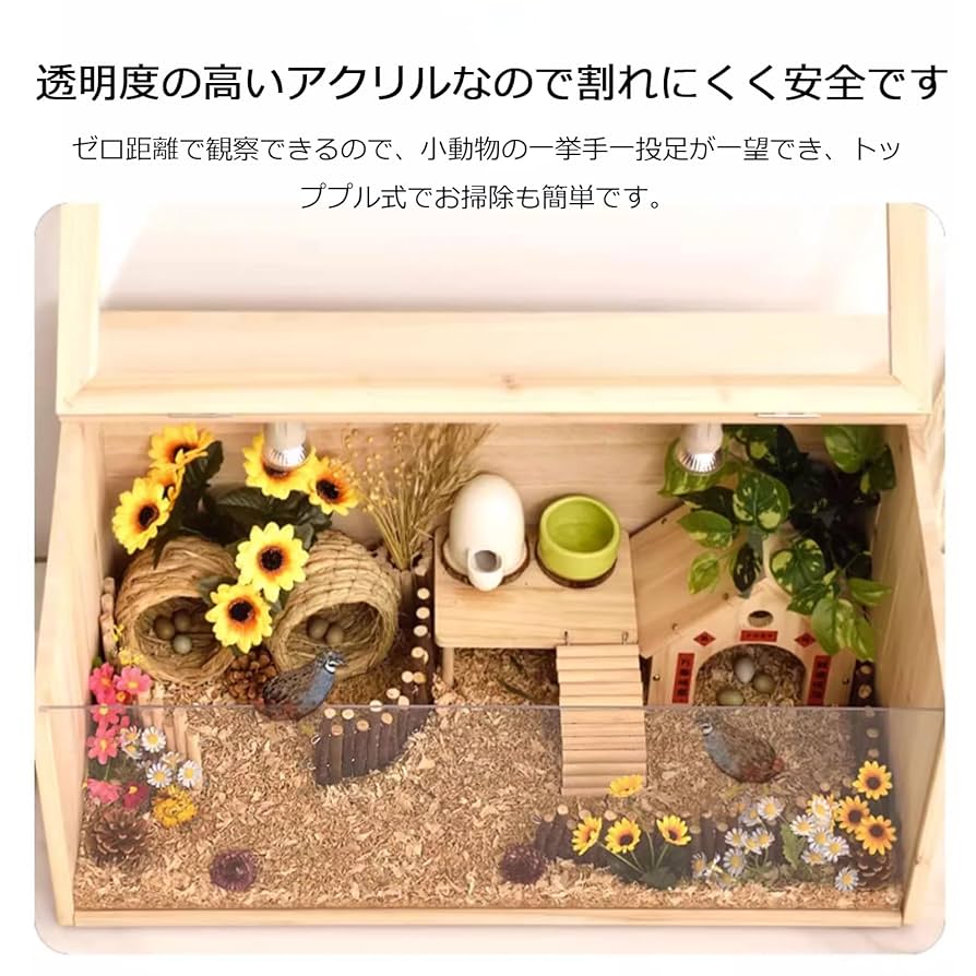 ハムスター 爬虫類 小動物 飼育ケージ 600×400×300 サイズオーダー可 ハムスター 爬虫類 小動物 飼育ケージ 600×400×300 サイズ