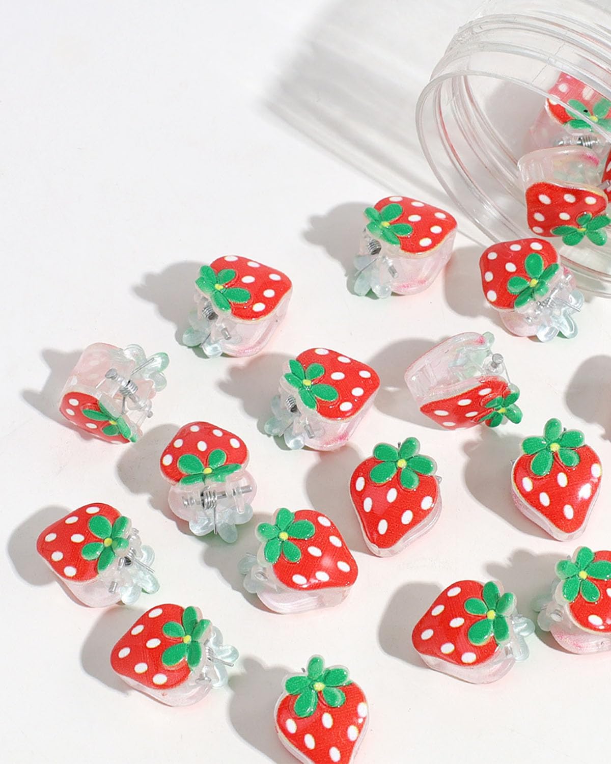 10 PCS Strawberry Hair Clips - Fruit Hair Accessories, Hair Clips for Women - Image 2