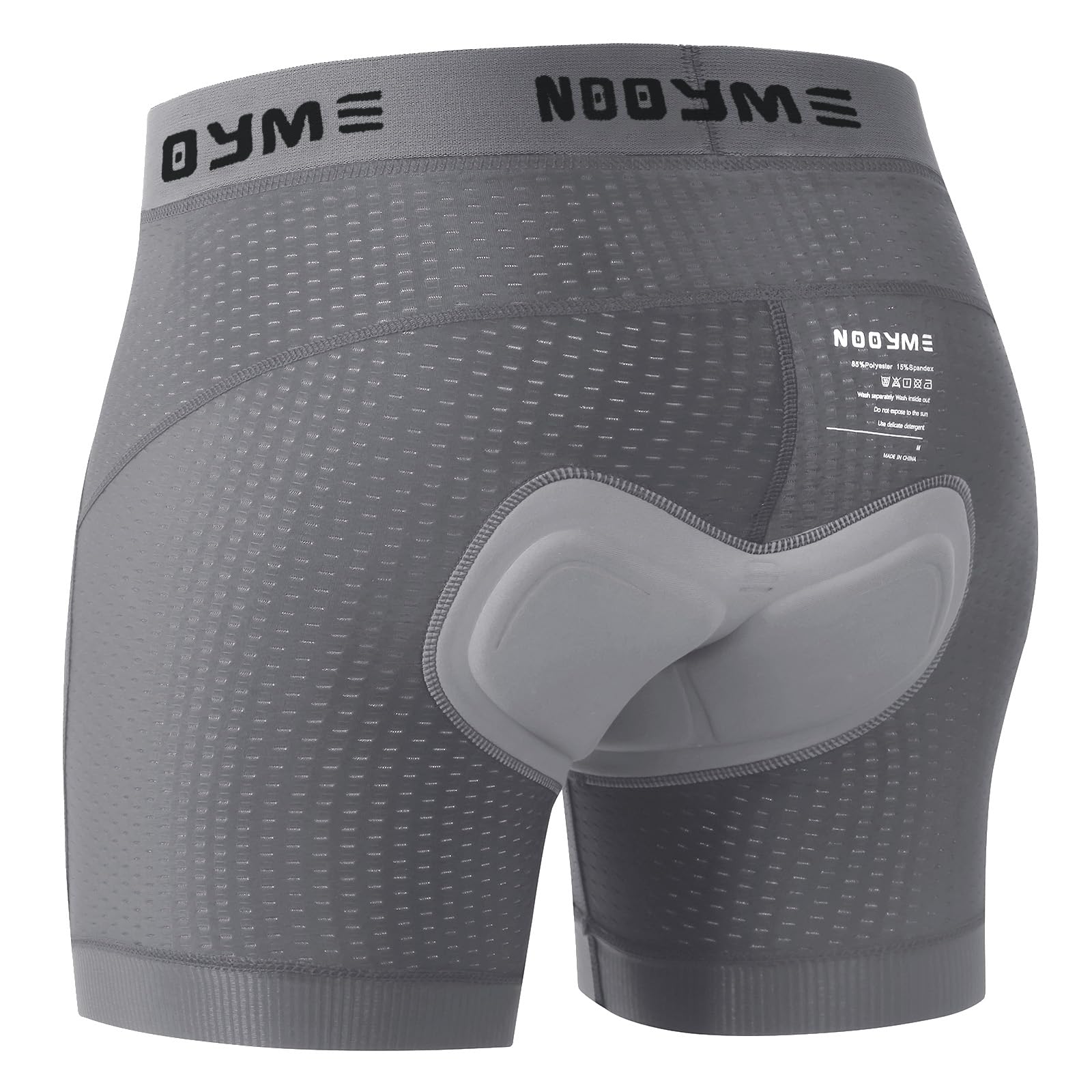 NOOYME Fahrradhose Herren Radunterhose Schnelltrockende Radlerhose Herren mit Sitzpolster 4D Atmungsaktive Fahrradunterhose Gepolstert Elastische Radhose Leichte Radlerhose