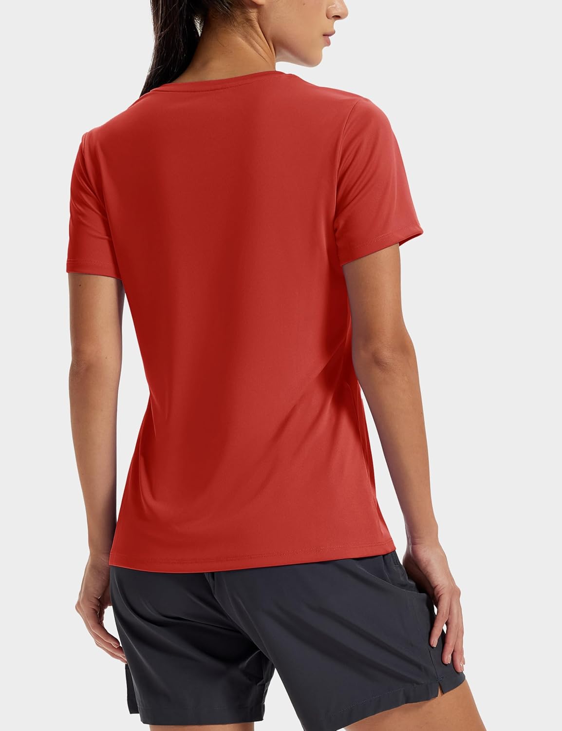 MAGCOMSEN Womens Workout Tops Short Sleeve UPF 50+ Shirts Quick Dry Loose Sun Shirts for Gym Hiking Running - Image 2