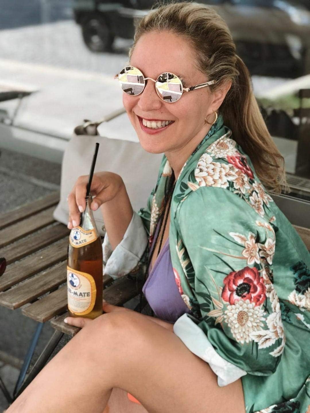 FEISEDY Retro Gothic Steampunk Sunglasses Round Metal Frame Punk Circle Inspired Shade Men B1857 - Image 3