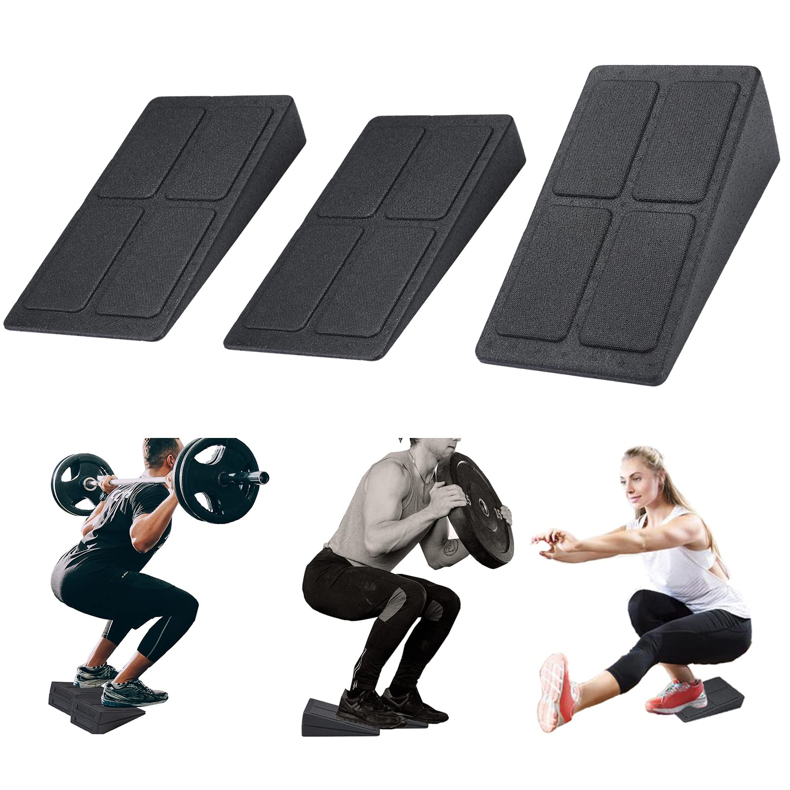 Buy Squat Wedge Block Adjustable NonSlip Squat Ramp Slant Board Calf