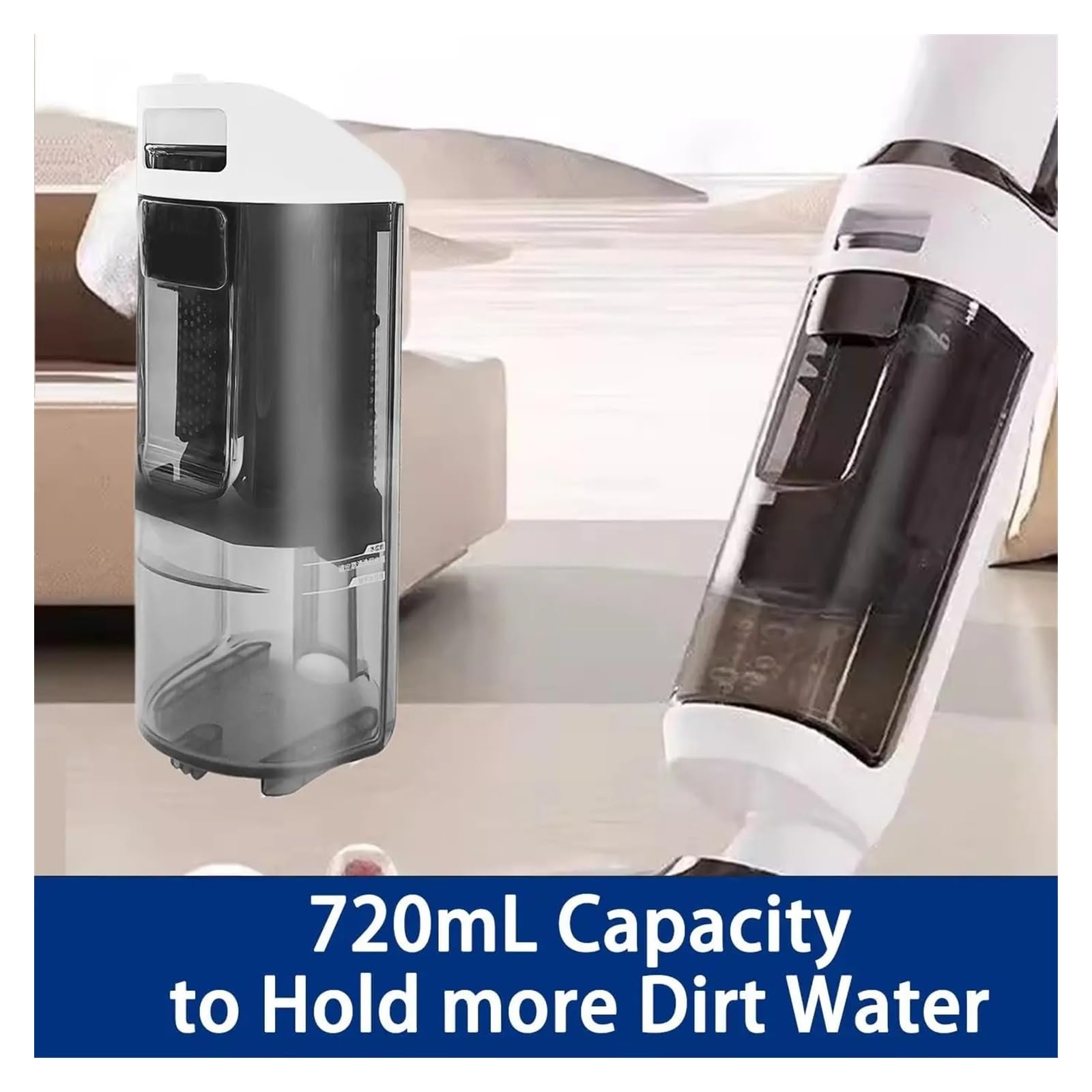 Depósito de agua de repuesto para aspiradora inalámbrica Tineco Floor ONE S6 en húmedo y seco, juego de accesorios para un rendimiento de limpieza óptimo (1 juego)
