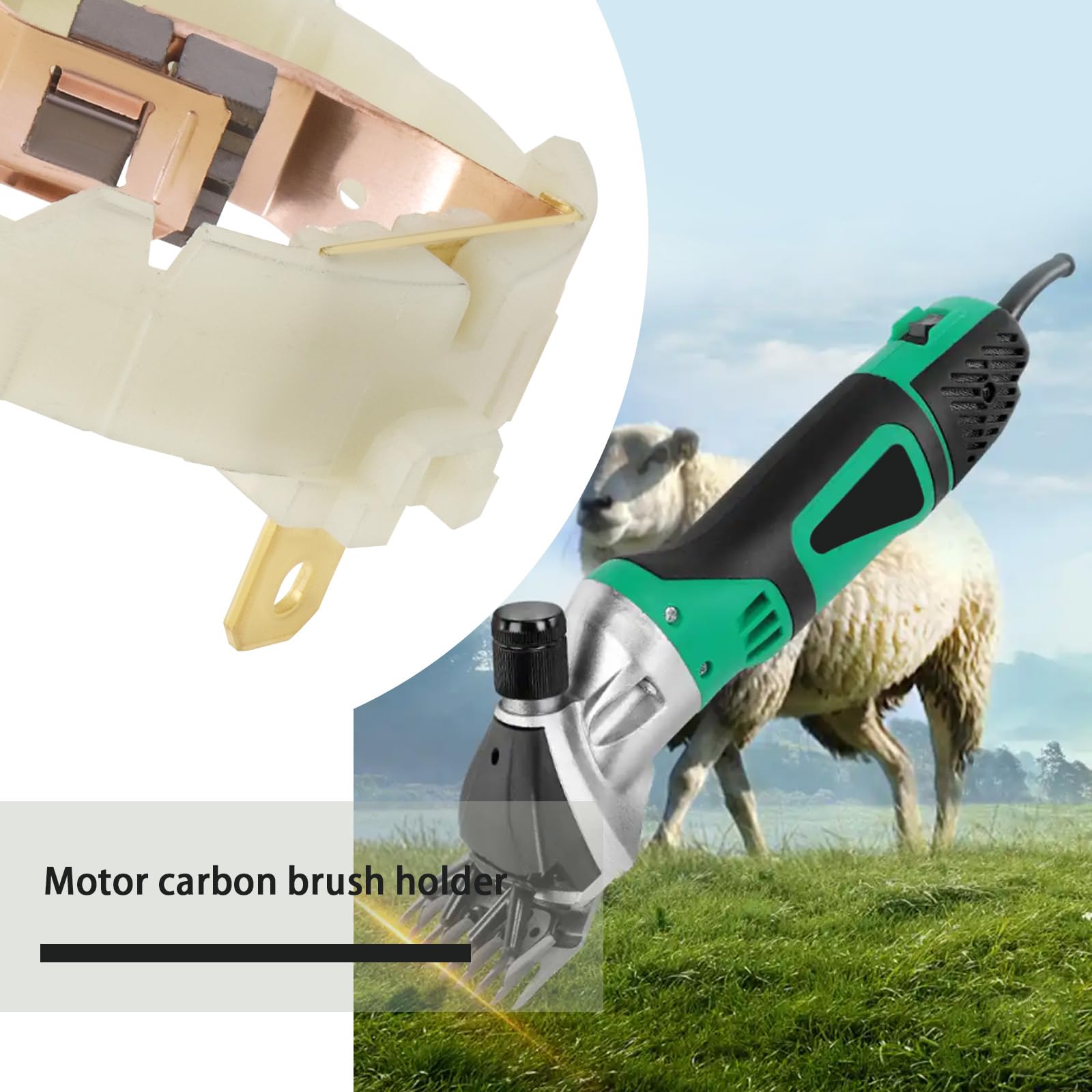 YINETTECH 2Pcs Motor Rotor Carbon Brush Holder Replacement Part 895 875 887 Motor Rotor Carbon Brush and Holder Assembly for Cordless Screwdriver Drill Wrench - Image 4