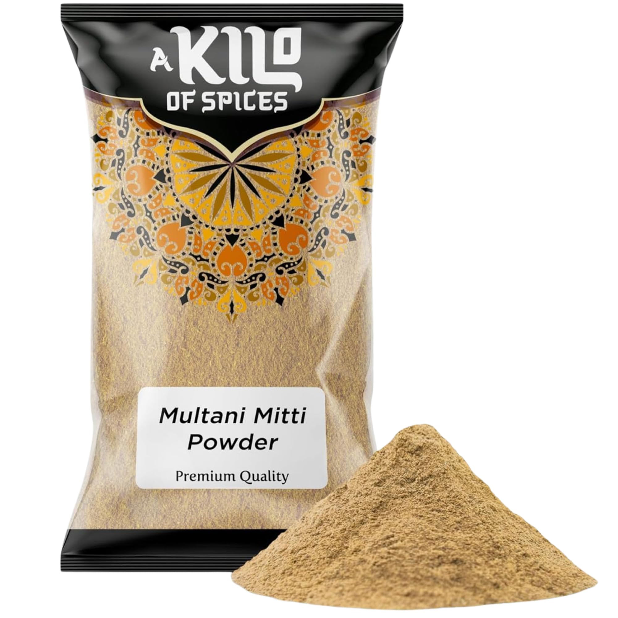 Multani Mitti Powder 1Kg | Fullers Earth Indian Healing Clay Mud Mask | Pure Natural Bentonite Clay for Skincare - Smooth Skin Brightening | Finest Multani Mitti Powder