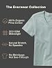 Camiseta de mujer MON CHOU, 100% algodón Pima orgánico, suave como mantequilla, peso medio (no transparente), prelavada, corte relajado, cuello V 5