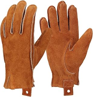 de couro para motocicleta, de dedo completo de inverno quente de couro genuíno de couro, de motociclismo para motociclismo, carpintaria, soldagem, conserto de automóveis Buniq