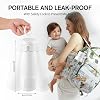 Cordless Portable Bottle Warmer, Baby Portable Milk Warmer Large Capacity 500ML, Fast Heating & Precise Temp Control for for Breast Milk Formula Milk, Rechargeable Baby Bottle Warmer for Travel