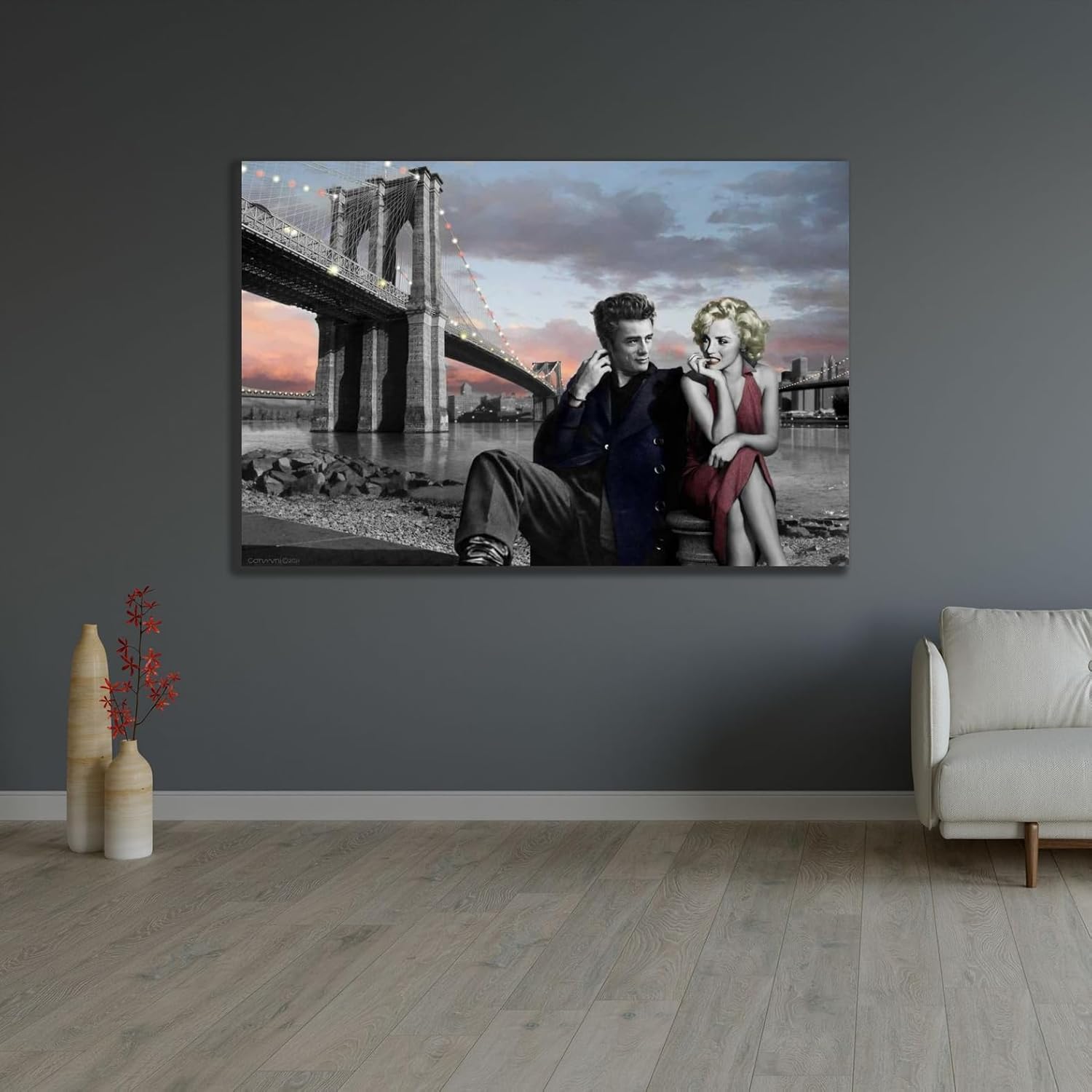 ArtDirect Brooklyn Unframed Art Print Giclee Poster by Consani, Chris - Ready for Framing with Customization Sizes 10x7, 14x9, 20x13, 36x24, 48x32, and 60x40 Inches