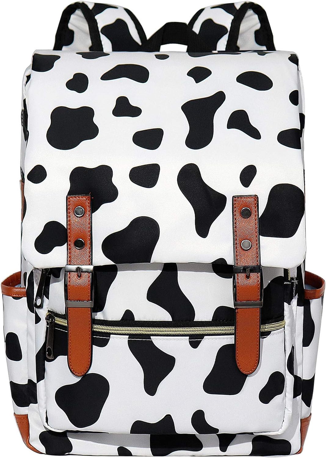 MCWTH Girls Backpack College Bookbag, School Bag 15.6 inch Laptop Backpacks for Women (Cow Print) - Image 4