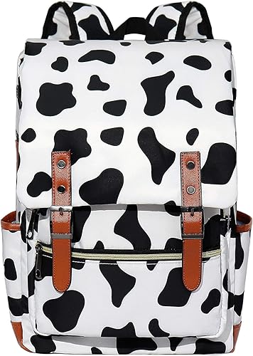 Miniatura 4 de MCWTH Mochila vintage para laptop para mujeres y hombres, bolsas escolares delgadas de 15.6 pulgadas con puerto de carga USB para estudiantes