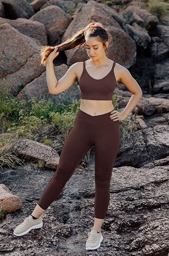 Miniatura 3 de V Cross Waist Leggings for Women-Tummy Control Soft Workout Running High Waisted Non See Through Black Yoga Pants