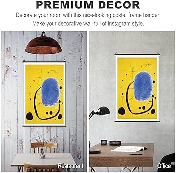 Amazon.co.jp: ジョアン・ミロ「黄色と青の抽象画」 モダンアート