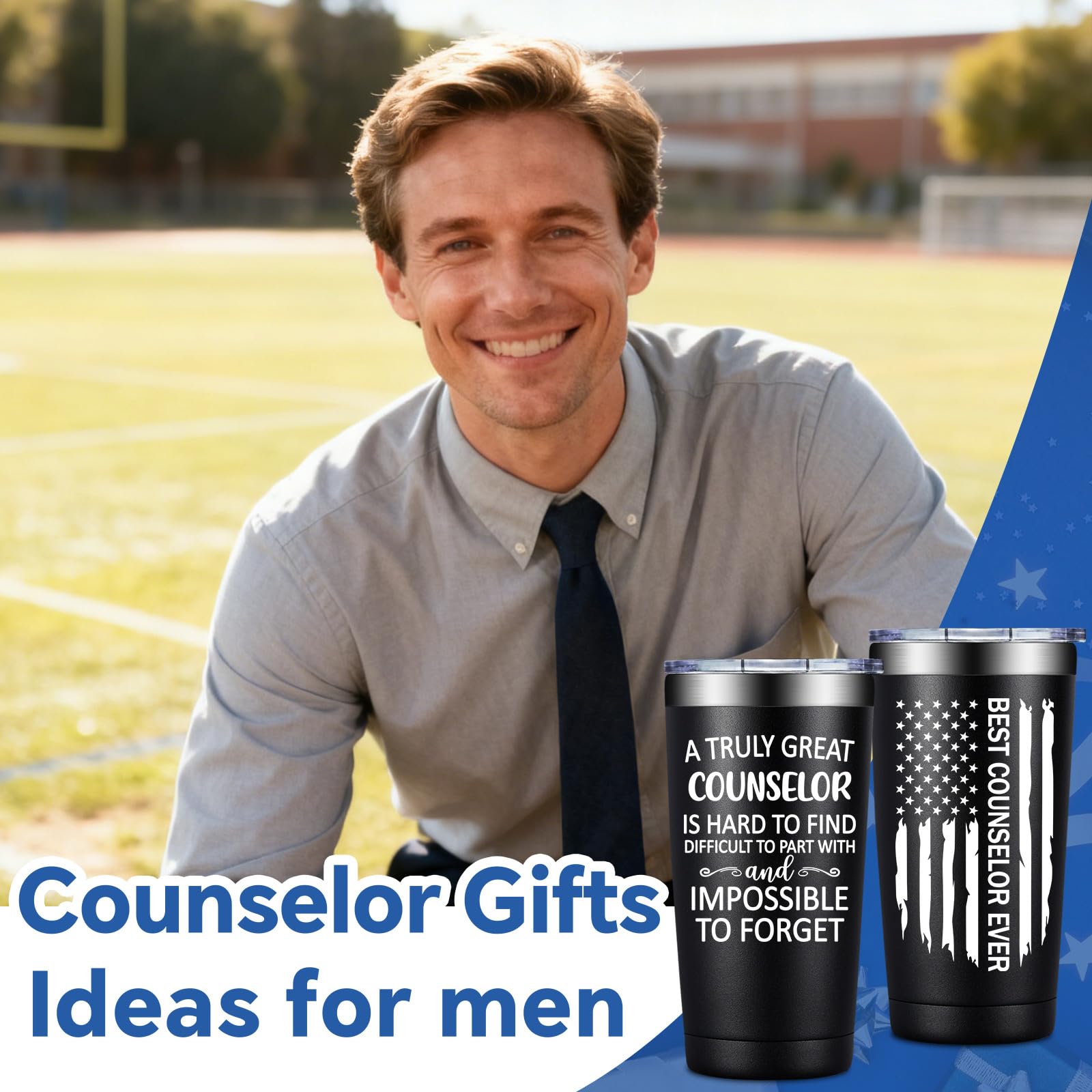 Counselor Appreciation Gifts for Men Women - School Counselors Gifts - Christmas Gift for Counselor - 20oz School Counselors Tumbler