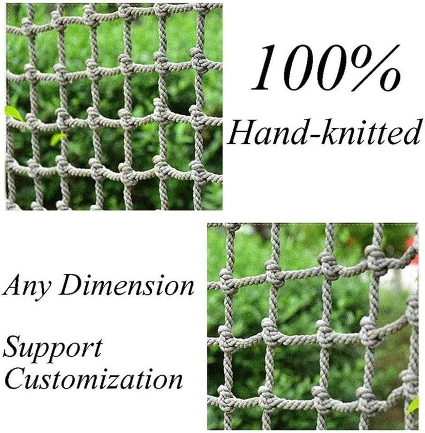 XHP Outdoor Playground Climbing Net Swing Set Cargo Rope Ladder for Kids Outdoor Training Sports Net Indoor Stairs Balcony Rope Nets Protection Fence (Color : 12mm-12cm, Size : 45m(13.216.5ft)) : Toys & Games