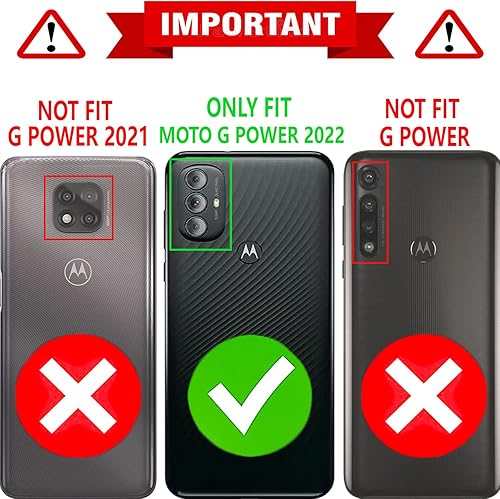 Miniatura 2 de Funda para Moto G Power 2022 Motorola G Power 2022 con protector de pantalla de vidrio templado incluido STARSHOP Cartera de piel sintética a prueba