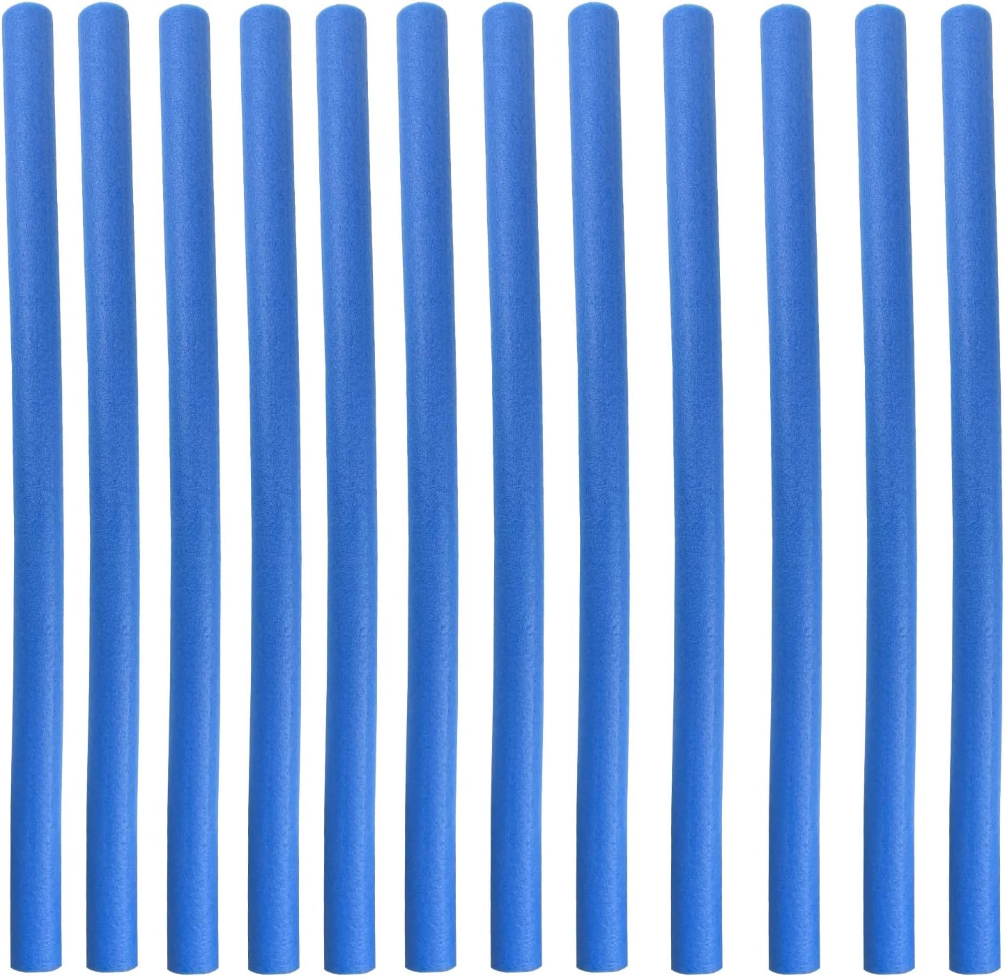 Trampoline Pole Foam Sleeves, 1''/28mm Diameter Foam Covers, Each 35.4'' Length-2 Pcs Fit Together 6 Feet Length, Safety Pole Cover, Set of 12,Blue