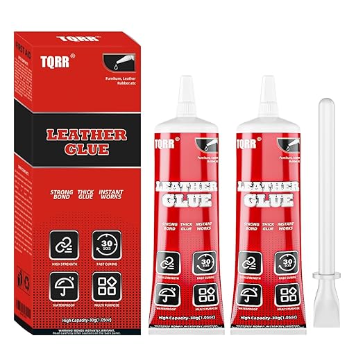 Pegamento para cuero, 2 unidades, pegamento de cuero permanente de 2.3 onzas líquidas, gel universal de pegamento súper adhesivo, unión instantánea,