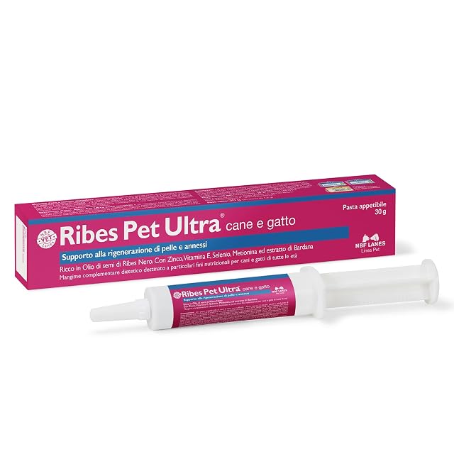 NBF Lanes - Ribes Pet Ultra Perro y Gato, Pasta Apetible 30 g, Apoyo a la regeneración de la Piel…