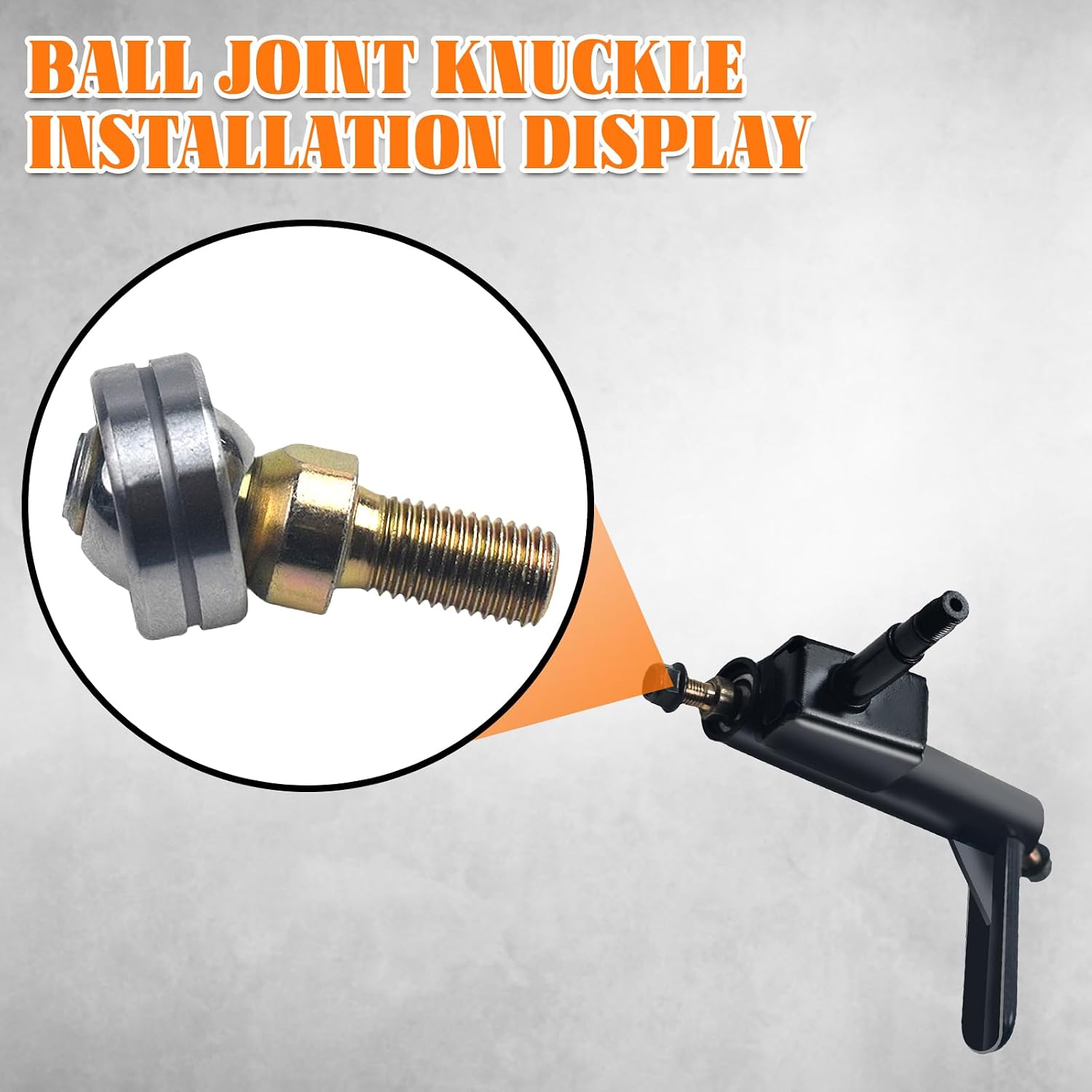 M10 26mm Ball Joint Knuckle fit for Coleman KT196 196cc & Hisun 200cc HS200 Go-Kart（1pcs）