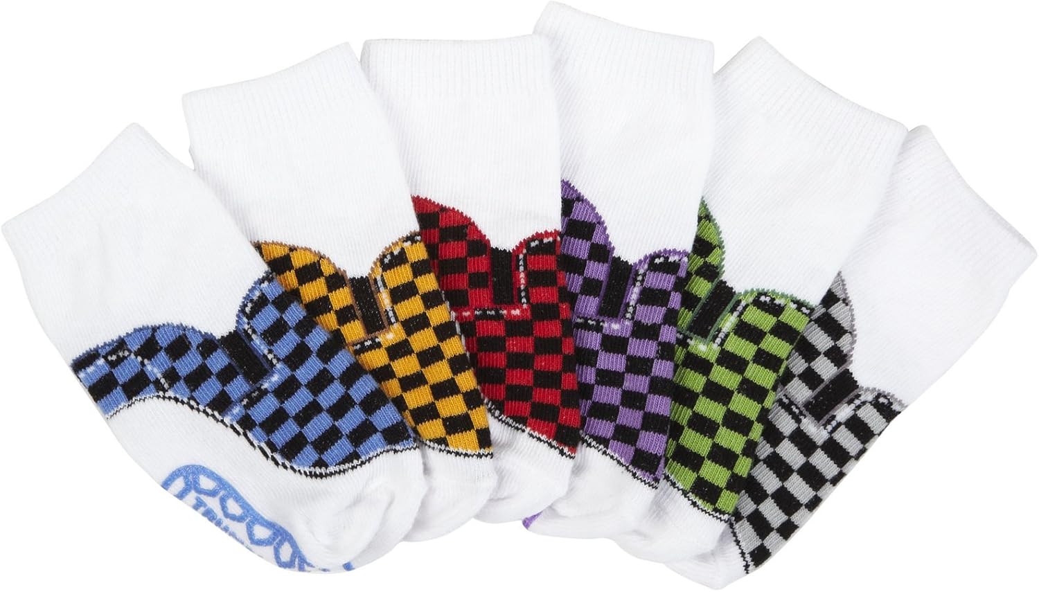 Trumpette Skater Johnny Toddler Socks, 6pk, Assorted, 12