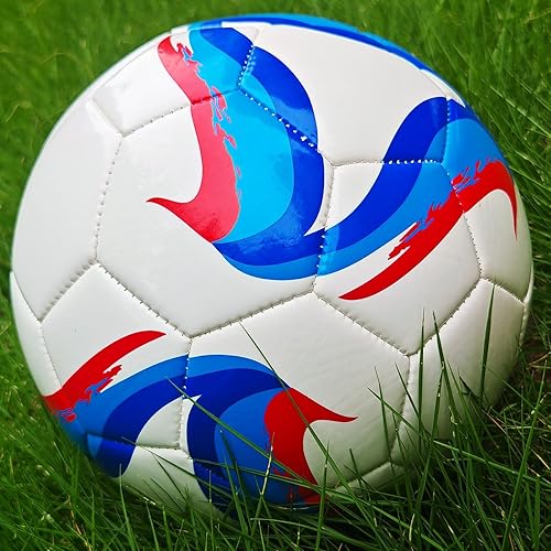 Miniatura 5 de Balón de fútbol Colorido Patrón Tamaño 3 4 5 Cuero Macine Tejido Anti-Explosión