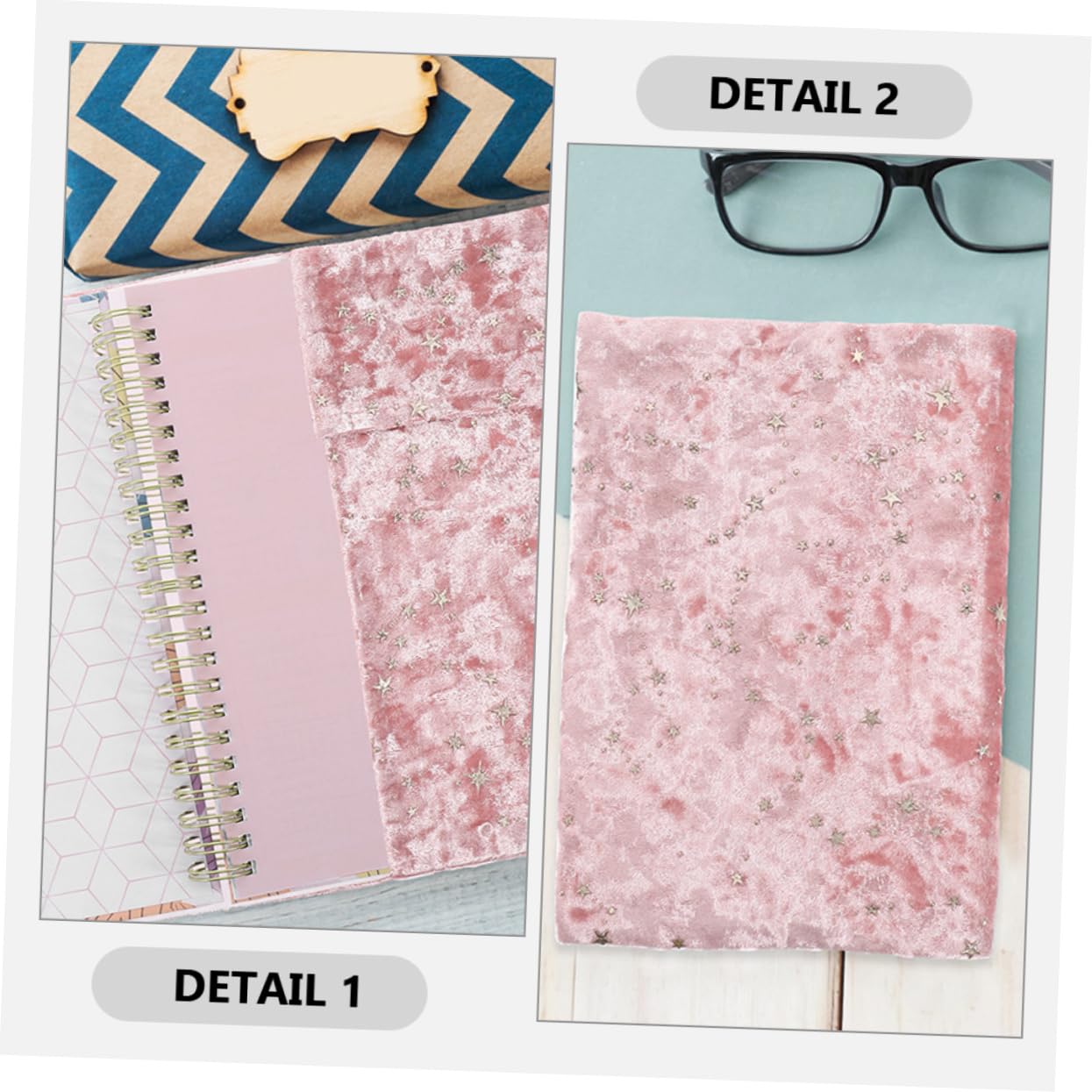 SHINEOFI 5 Stück Bucheinband aus Stoff buchumschläge für schulbücher bücherumschläge für schulbücher Schutz Abdeckung dekoration Buchleinen zum Binden von Büchern Buchdekor aus Stoff Rosa