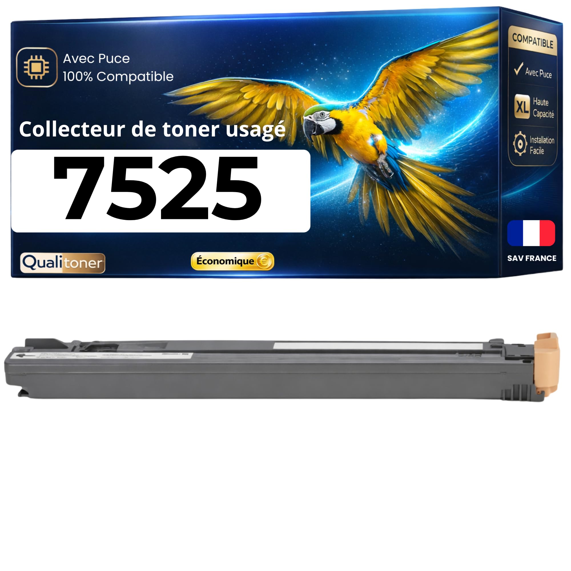 Réservoir de Toner usagé Compatible Xerox 008R13061 WorkCentre 7525 7535 7545 7830