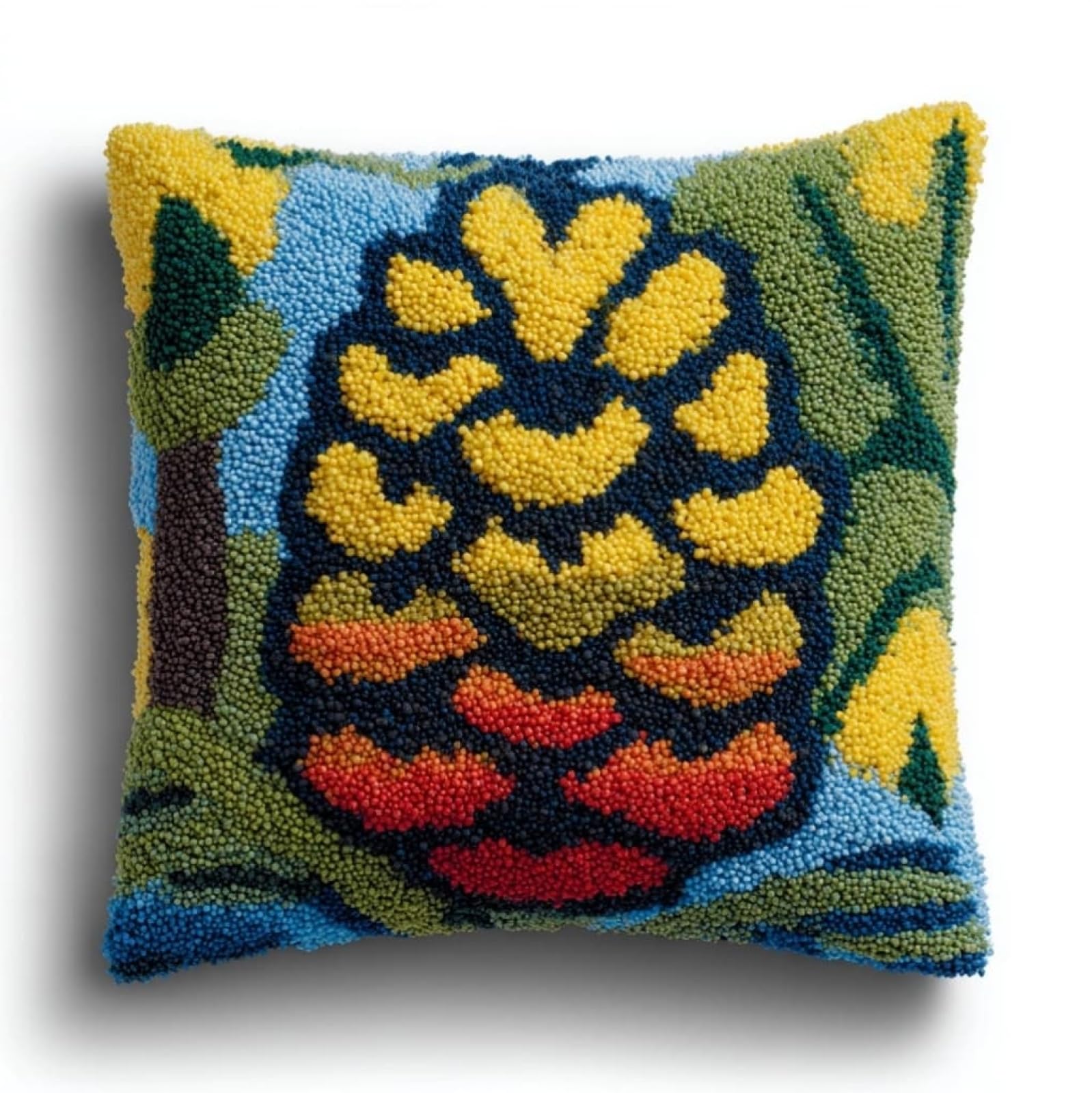 AxiangziK Latch Hook Pillow Kits for Beginners,Pine Cones