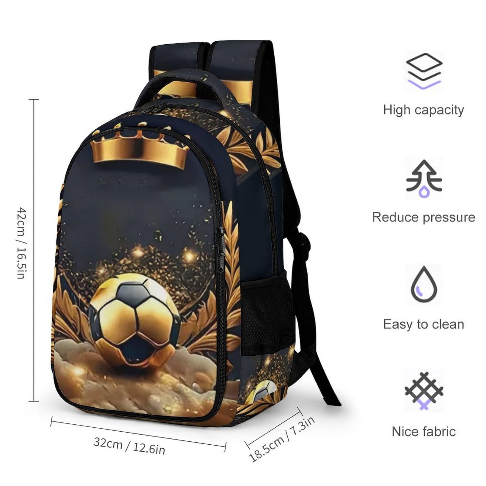 Calcio Zaino Per Bambini,Zaini Bambini Asilo, Ragazzi Borsa Per La Scuola Per Ragazze,Zaino Per Bambino,Zaino Da Viaggio Alla Moda One Size