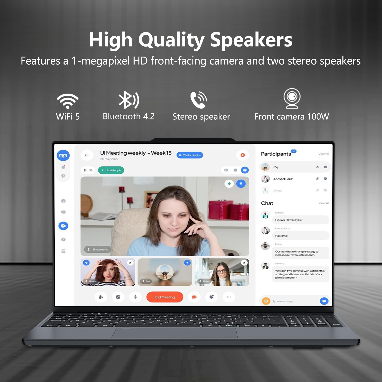 15,6 Pouces Ordinateur Portable, Win 11 PC Portable 16Go RAM DDR4 512Go SSD, CPU Twin Lake-N150, Clavier Rétro-éclairé+Déverrouillage Empreinte, Laptop1080P Écran, WiFi5+Mini-HDMI+USB3.0+BT4.2+Webcam