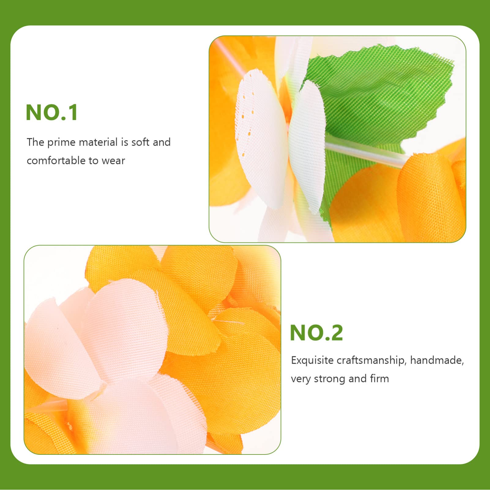 OUNONA 4juegos Guirnaldas De Flores Hawaianas Decorativas para Fiestas Temáticas y Celebraciones para Decorar Eventos Tropicales y Cumpleaños