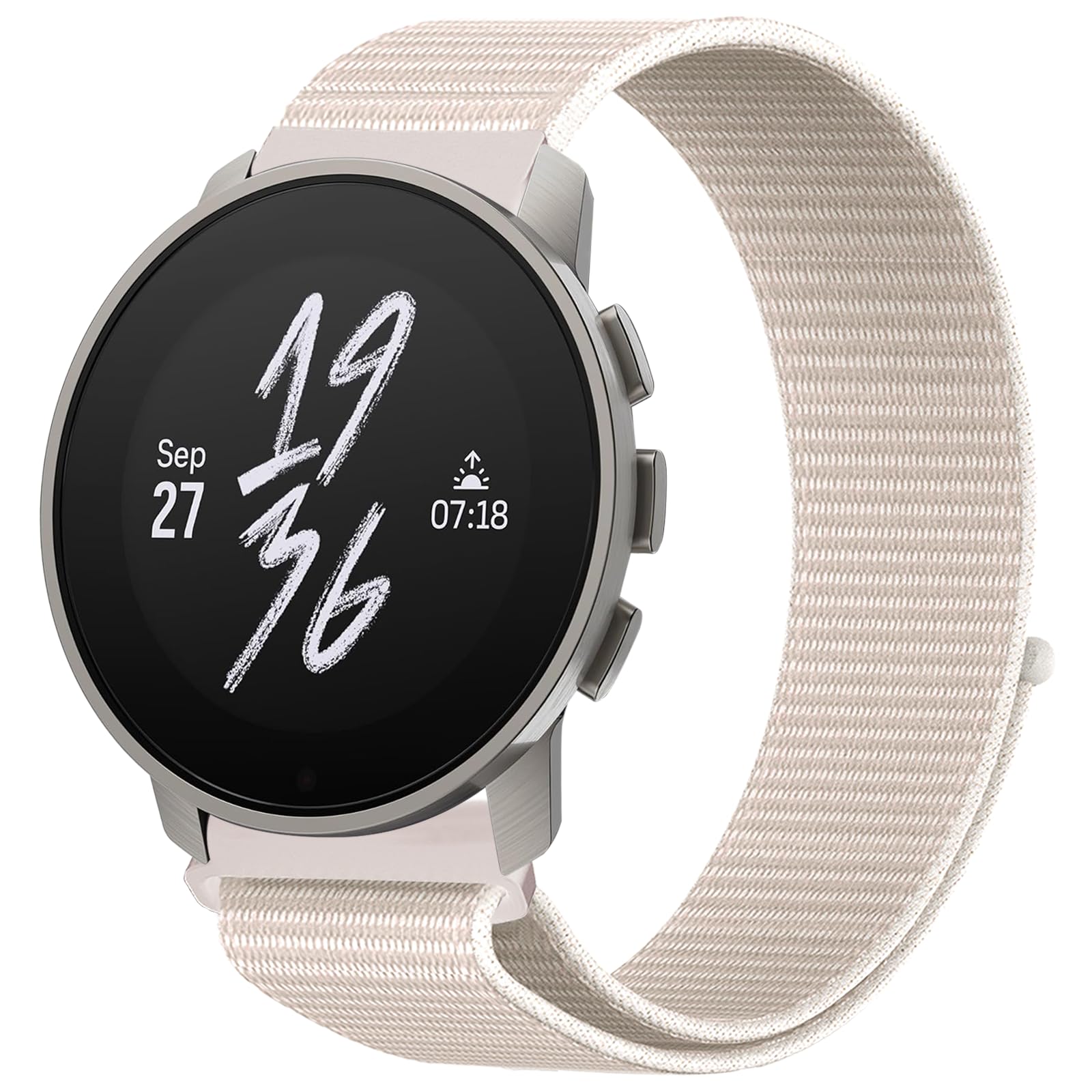 OUTPUTBT Nylon Uhrenarmbänder 22mm für Suunto Race 2/Race 49mm/Race S 45mm/5 Peak/9 Peak/9 Peak Pro Armband für Suunto Run/Vertical/Ocean Ersatzarmband Elastisch Atmungsaktiv für Herren Damen