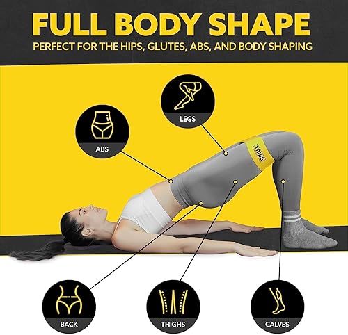 Miniatura 10 de Bandas de resistencia de tela para entrenar  Bandas de glúteos para mujeres y hombres  Bandas de resistencia  Bandas de resistencia para piernas