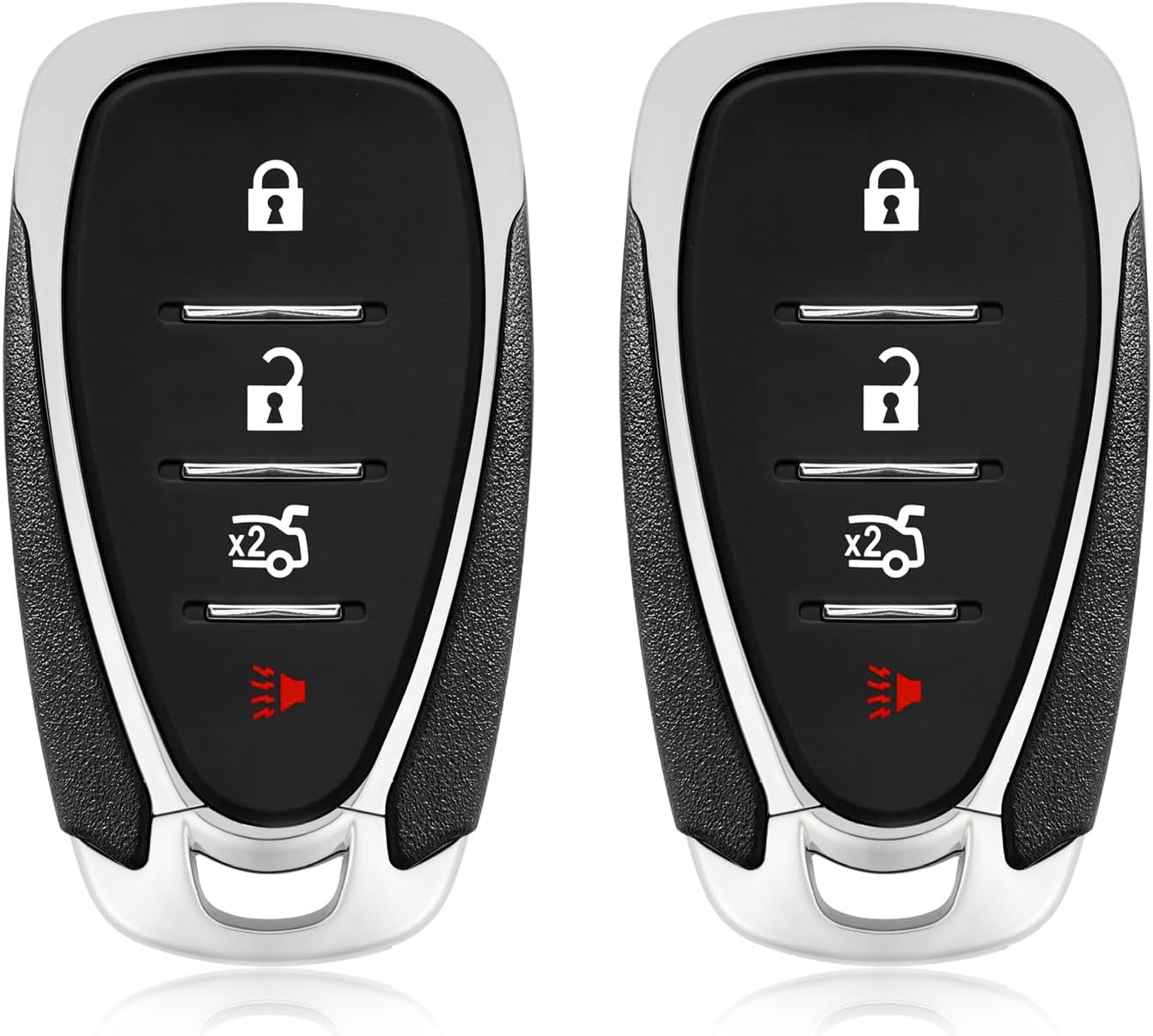 2 Keylessbest Replacement for 2021 2022 2023 2024 Chevrolet Camaro Malibu Key Fob Remote Control HYQ4ES 4 Buttons 434MHz
