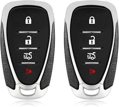 2 Keylessbest Replacement for 2021 2022 2023 2024 Chevrolet Camaro Malibu Key Fob Remote Control HYQ4ES 4 Buttons 434MHz