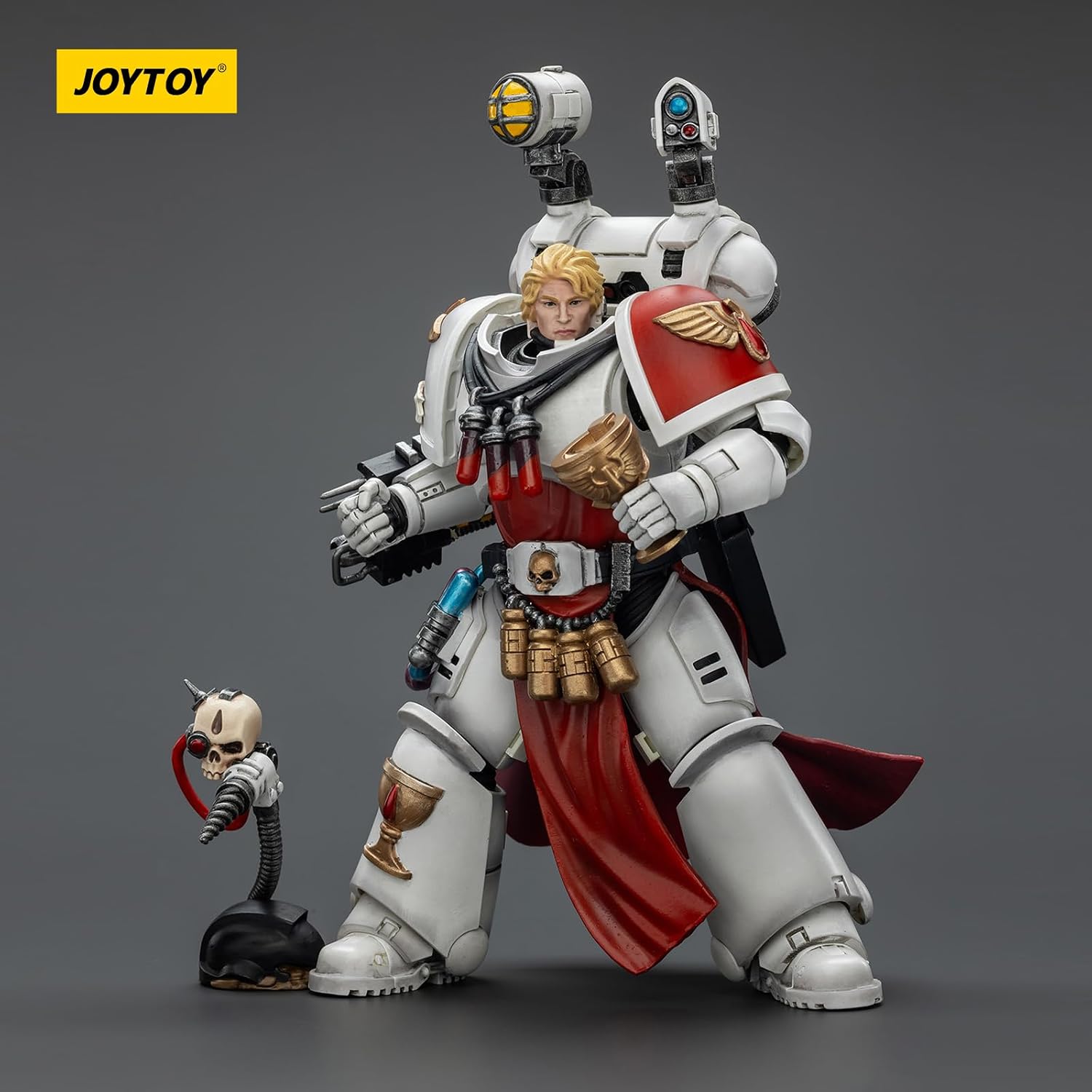 JOYTOY Warhammer 40k Blood Angels Sanguinary Priest with Heavy Bolt Pistol, chainsword and narthecium 1/18 Action Figure Collect and Display Model